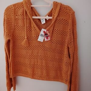Roxy Orange Knit Hoodie